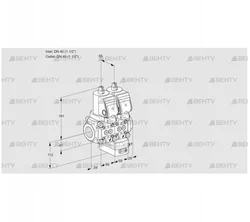 VCG2T40N/40N05NGKQGR/PPPP/PPPP (88101058) Клапан с регулятором соотношения Kromschroder