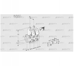 VCS2E25R/25R05NNWR/MMMM/3--3 (88107750) Сдвоенный газовый клапан Kromschroder