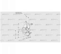 VAG120R/NPAE (88018841) Газовый клапан с регулятором соотношения Kromschroder