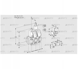 VCS1E15R/15R05NLWR3/2-PP/PPBY (88107553) Сдвоенный газовый клапан Kromschroder