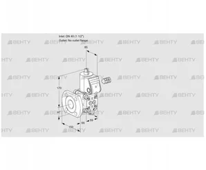 VAS240/-F/NQ (88031385) Газовый клапан Kromschroder