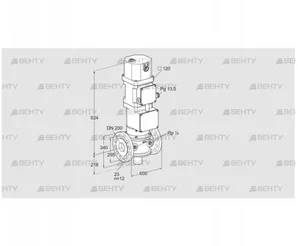 VK 200F10W5HXA43 (85315702) Газовый клапан с приводом Kromschroder