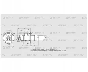 BIC 80LB-300/335-(59)F (84032149) Газовая горелка Kromschroder