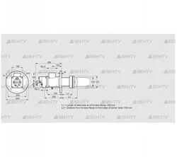 BIC 100RB-500/535-(109)FR (84033580) Газовая горелка Kromschroder