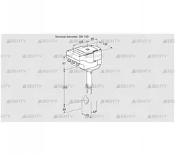 IBH100Z01A/20-07W2T (88301417) Дроссельная заслонка Kromschroder