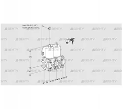 VCS2E40R/40R05NNKL/PPPP/PPPP (88104049) Сдвоенный газовый клапан Kromschroder