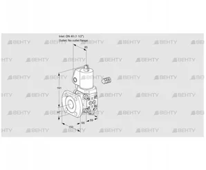 VAS240/-F/NKGL (88013539) Газовый клапан Kromschroder