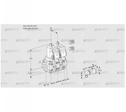 VCS1E20R/20R05NNWSR3/-3PP/PPPP (88104697) Сдвоенный газовый клапан Kromschroder