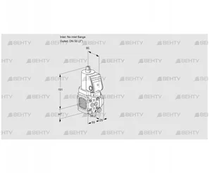 VAS2T-/50N/NKSR (88020014) Газовый клапан Kromschroder