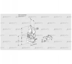 VAG1-/25R/NWAK (88003750) Газовый клапан с регулятором соотношения Kromschroder