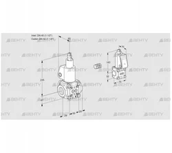 VAS2E40R/32R05LWL/BS/PP (88103595) Газовый клапан Kromschroder