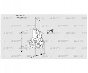 VAS2E50R/50R05NVWGR/PP/PP (88100977) Газовый клапан Kromschroder