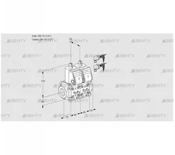 VCS1E15R/15R05NNWR6/MMMM/PPPP (88104781) Сдвоенный газовый клапан Kromschroder