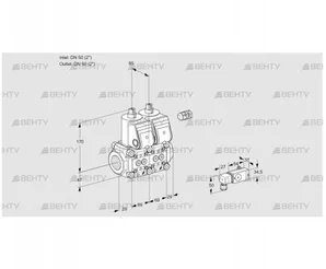 VCS2E50R/50R05NNWR/PP-2/PPPP (88100999) Сдвоенный газовый клапан Kromschroder