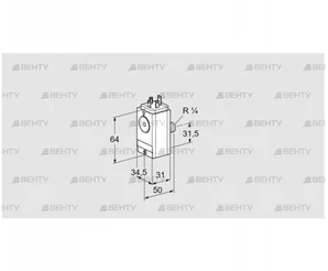 DG 17VC8D-5S (84448051) Датчик-реле давления газа Kromschroder