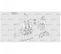 VCS2E25R/25R05NNKSR3/3-PP/PPBS (88105129) Сдвоенный газовый клапан Kromschroder