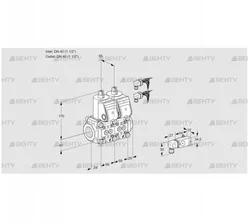 VCS2E40R/40R05NNWR6/2-PP/PPPP (88105503) Сдвоенный газовый клапан Kromschroder