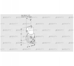 VAS2T40/-N/NWSL (88016458) Газовый клапан Kromschroder