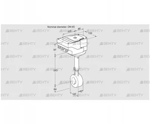 IBHS65Z01A/40A3A (88301928) Дроссельная заслонка Kromschroder