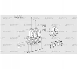 VCS1E25R/25R05NNWR3/PP-1/PPBY (88104816) Сдвоенный газовый клапан Kromschroder