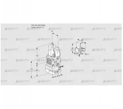 VAG1-/25R/NWAE (88011255) Газовый клапан с регулятором соотношения Kromschroder