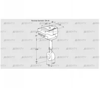 IBHS40Z01A/40A3D (88301345) Дроссельная заслонка Kromschroder