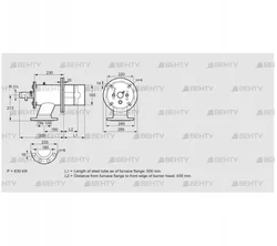 ZIO 165HM-500/435-(28)D (84246255) Газовая горелка Kromschroder