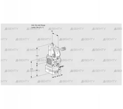 VAG1-/25R/NPAE (88030689) Газовый клапан с регулятором соотношения Kromschroder