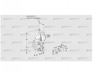 VAS225/-R/NWSR (88034637) Газовый клапан Kromschroder