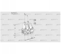 VCS1E25R/25R05FNNVWR3/PPPP/PPPP (88101239) Сдвоенный газовый клапан Kromschroder