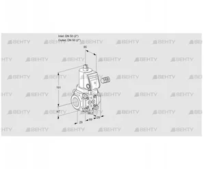 VAS250R/NQGR (88016011) Газовый клапан Kromschroder