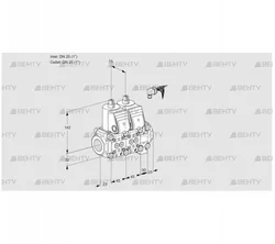 VCS1E25R/25R05NNO14WR/PPPP/PPPP (88107596) Сдвоенный газовый клапан Kromschroder