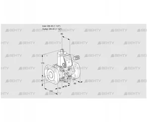 VAS240F/NW (88011571) Газовый клапан Kromschroder