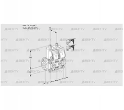 VCS1E10R/10R05NNWR6/PPPP/PPPP (88107759) Сдвоенный газовый клапан Kromschroder