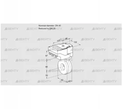 IBG40/25Z05/20-07W2E (88301841) Дроссельная заслонка Kromschroder