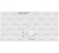 BVA125/80Z05 (88300118) Дроссельная заслонка Kromschroder