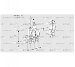 VCS2E32R/32R05NLWR/PPPP/PPBS (88106766) Сдвоенный газовый клапан Kromschroder