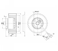 Центробежный вентилятор ebmpapst R2D160AC0213