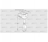 IBHS40Z01A/40A3DR10 (88300639) Дроссельная заслонка Kromschroder