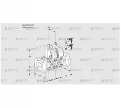 VCS3E50F/50F05NNWR6/PPPP/PPPP (88105971) Сдвоенный газовый клапан Kromschroder